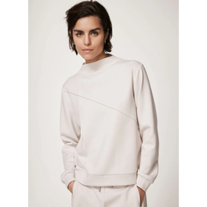 Mint Velvet Neutral High Neck Softluxe Sweatshirt